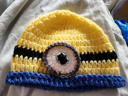 Minion Hat with 1 Green Eye